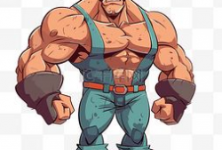 肌肉男漫画图片,力量与勇气的视觉盛宴